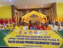 6 Ormas Partai Golkar Kompak Dukung Fairid Naparin Pimpin Partai Golkar Kalteng