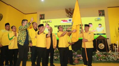 Mashudi Terpilih Resmi Terpilih Aklamasi Sebagai Ketua Partai Golkar Madiun