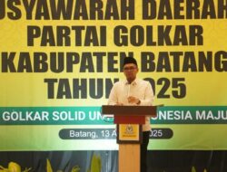 Musda Partai Golkar Batang Pilih Nur Untung Slamet, Bupati Tekankan Kepemimpinan Berbasis Visi dan Aksi