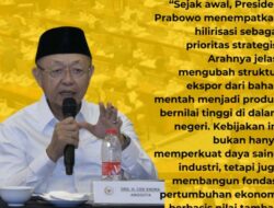 Cek Endra Sebut Hilirisasi Era Prabowo Jadi Lompatan Besar Ekonomi Nasional
