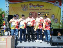 Partai Golkar Sukabumi Meriahkan HUT RI ke-80, Bagikan 80 Ribu Bendera hingga Gelar Pasar Murah