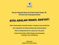 Partai Golkar Keluarkan Maklumat: Jangan Berjarak Dengan Rakyat!