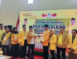 Lancur Susanto Resmi Terpilih Sebagai Ketua DPD II Partai Golkar Pacitan