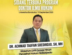 Achmad Taufan Soedirdjo Resmi Sandang Gelar Doktor Ilmu Hukum Dengan Predikat Cumlaude