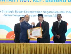 Gubernur Hidayat Arsani Bangga, Pemprov Babel Raih Indeks Sistem Merit Tertinggi Nasional