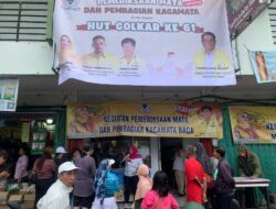 Franciscus Sibarani Gelar Baksos Berbagi Kacamata Gratis Jelang HUT ke-61 Partai Golkar