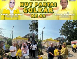 HUT ke-61 Partai Golkar, Ranny Fahd Arafiq Gelar Aksi Sosial Berbagi Sembako Gratis di Kota Bekasi