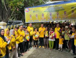DPD II Partai Golkar Palembang Rayakan HUT ke-61 dengan Bagi Sembako untuk Warga Lorok Pakjo