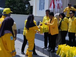 Beniyanto Tamoreka Pimpin DPD II Partai Golkar Banggai Bagikan 2.000 Paket Sembako Gratis Untuk Warga Luwuk