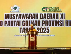 Idrus Marham di Musda XI Riau: Kekuatan Partai Golkar Terletak Pada Karya Kekaryaan  Bukan Figur Semata
