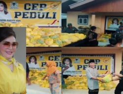 Christiany Eugenia Paruntu Salurkan Paket Bantuan untuk Korban Banjir Bolmong