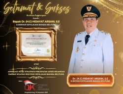 Gubernur Babel Hidayat Arsani Terima Apresiasi OJK atas Komitmen Perluas Akses Keuangan Inklusif