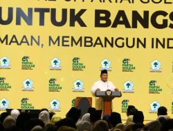 Prabowo Puji Acara Puncak HUT Ke-61 Partai Golkar Digelar Sederhana Penuh Hikmat