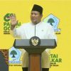 Prabowo Puji Kecerdasan Ketum Bahlil Lahadalia di Puncak Perayaan HUT Ke-61 Partai Golkar