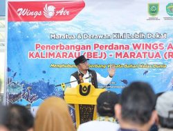 Gubernur Kaltim Rudy Mas’ud Resmikan Penerbangan Perdana Wings Air Berau–Maratua