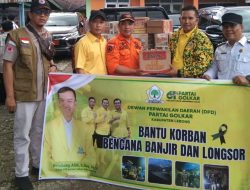 Partai Golkar Lebong Kirim Bantuan ke Posko Banjir, Warga Terdampak Dapat Dukungan