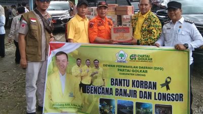 Partai Golkar Lebong Kirim Bantuan ke Posko Banjir, Warga Terdampak Dapat Dukungan