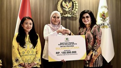 Gempa 7,6 SR Guncang Sulut, Fraksi Partai Golkar DPR Bergerak: Bantuan Rp. 150 Juta Disalurkan