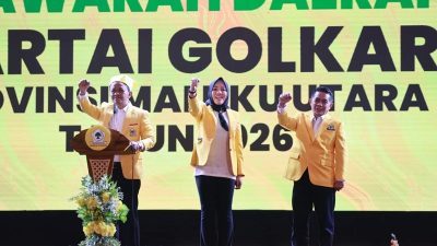 Cetak Sejarah! Alien Mus Tiga Periode Pimpin Partai Golkar Malut, Target Menang Lagi