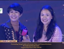 Puteri Komarudin Raih penghargaan Outstanding Young Leader in Economic Policy and Financial Inclusion di Ajang Leading Women Awards 2026