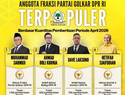 Anggota Fraksi Partai Golkar DPR RI Terpopuler Berdasar Kuantitas Pemberitaan Periode April 2026