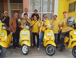 Naik Vespa Keliling Jawa, BSNPG Siapkan Pasukan Pengawal Suara Partai Golkar