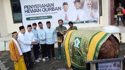 DPP Partai Golkar Tebar Berkah Iduladha, 47 Sapi dan 4 Kambing Disalurkan untuk Masyarakat