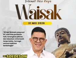 Sambut Waisak 2570 BE, Soedeson Tandra Ajak Bangsa Perkuat Toleransi dan Kedamaian