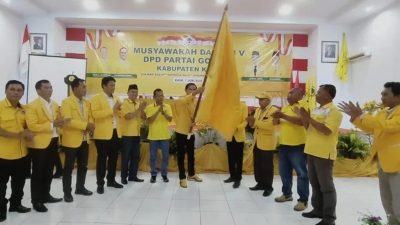Terpilih Kembali di Musda V, Gusril Pausi Nahkodai Partai Golkar Kaur Lima Tahun ke Depan