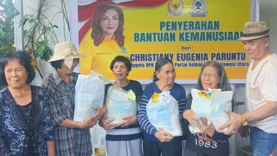Peduli Korban Bencana, Christiany Eugenia Paruntu Salurkan Bantuan bagi Warga di Sangihe, Minahasa, dan Minsel