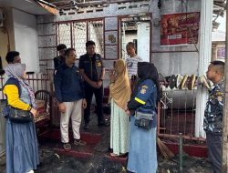 Ringankan Beban Korban Kebakaran, AMPI Binjai Serahkan Bantuan Sembako dan Uang Tunai