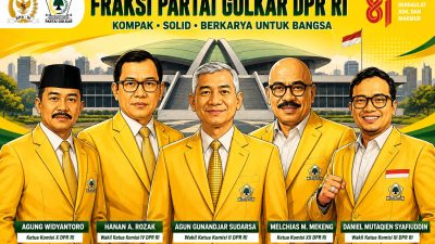 Fraksi Partai Golkar Rombak Pimpinan AKD DPR, Lima Tokoh Dapat Posisi Strategis