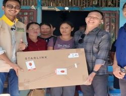 Atasi Blank Spot di Pesisir Kalbar, Franciscus Sibarani Salurkan Starlink Gratis untuk Warga Tanjung Beringin