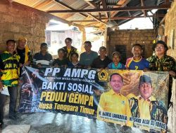 Tim Relawan Tanggap Bencana PP AMPG Hadir di NTT: Bagikan Sembako, Dirikan Posko dan Bangun Dapur Umum