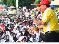 Meriahkan HUT RI ke-81, Colour Fun Gen-Zi Aprozi Alam Diikuti Ribuan Warga Lampung Utara