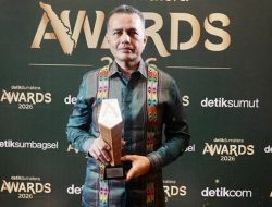 Kawal Infrastruktur Sumut Berkelanjutan, Musa Rajekshah Raih Penghargaan detikSumatera Awards 2026