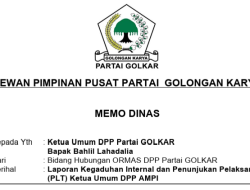 Tanggung Jawab Moral, Bidang Ormas DPP Partai Golkar Laporkan Kegaduhan Internal AMPI ke Ketum Bahlil Lahadalia