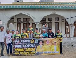 PP AMPG Salurkan Bantuan Ketum Bahlil Lahadalia Untuk Renovasi Rumah ibadah Terdampak Gempa di Manggarai Timur
