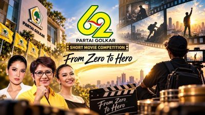HUT Ke-62, Partai Golkar Gelar Short Movie Competition “From Zero to Hero” Dengan Hadiah Total Rp. 200 Juta