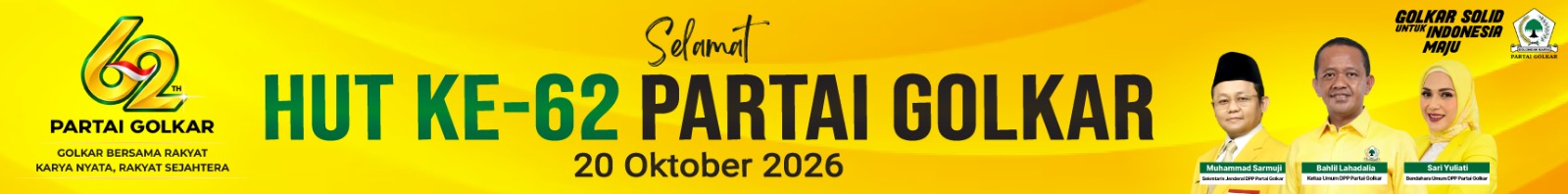 Selamat HUT ke-62 Partai Golkar