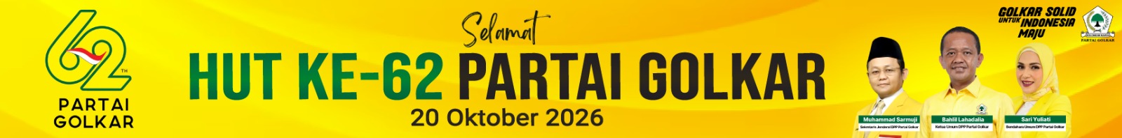 Selamat HUT ke-62 Partai Golkar